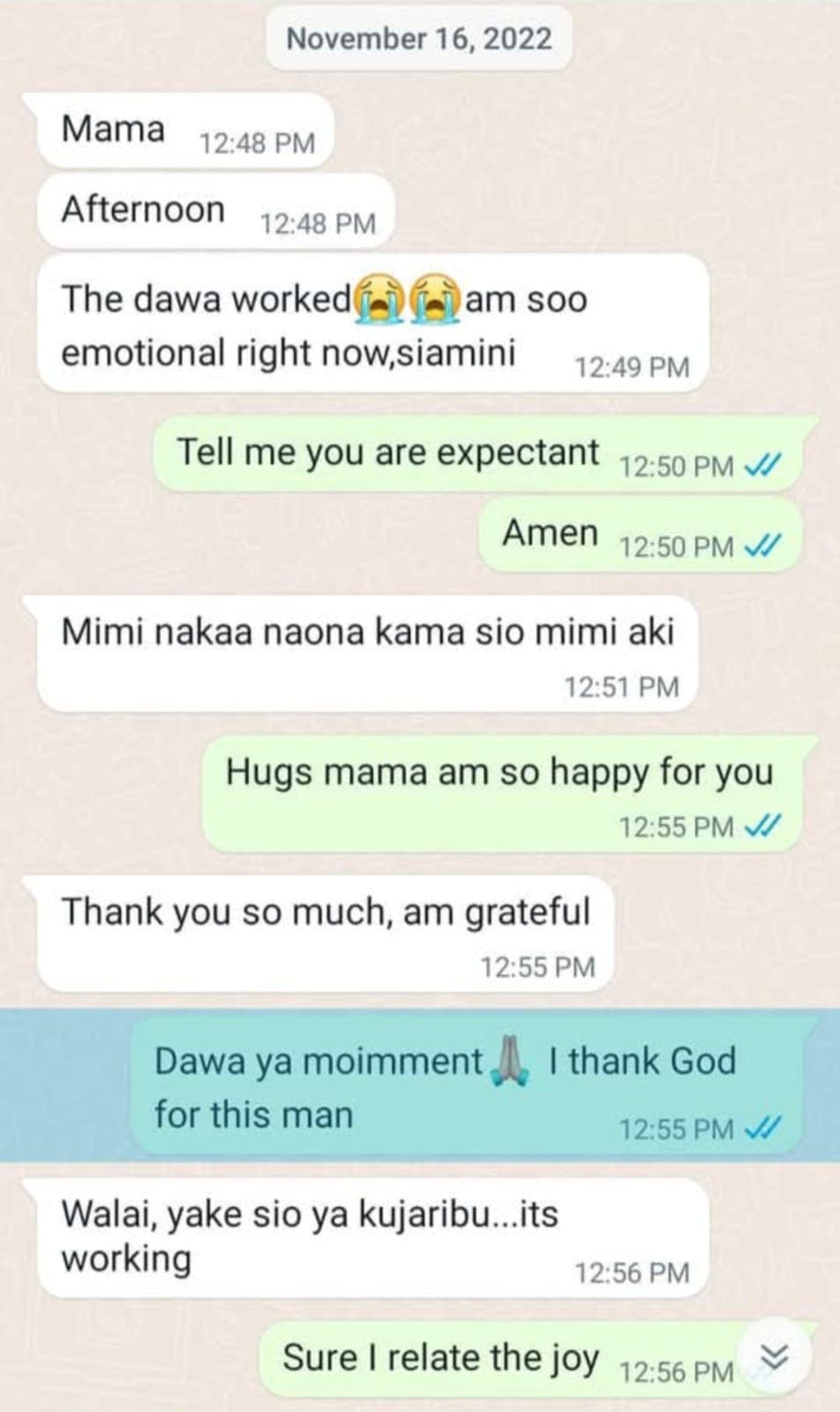 Verified Patient Testimony